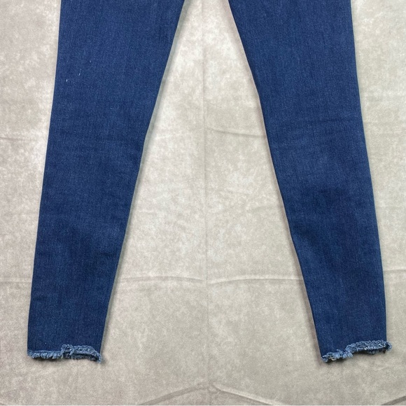 KanCan Womens Jeans Size 3 25 Dark Wash Mid Rise Distressed Denim Pants - Picture 6 of 16